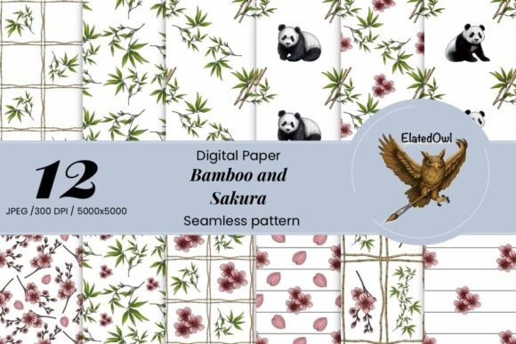 Bamboo and Sakura - Digital Papers for Strategic Creativity and Branding