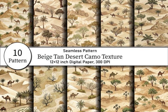 Beige Tan Desert Camo Texture: A Practical Asset for Creative Professionals