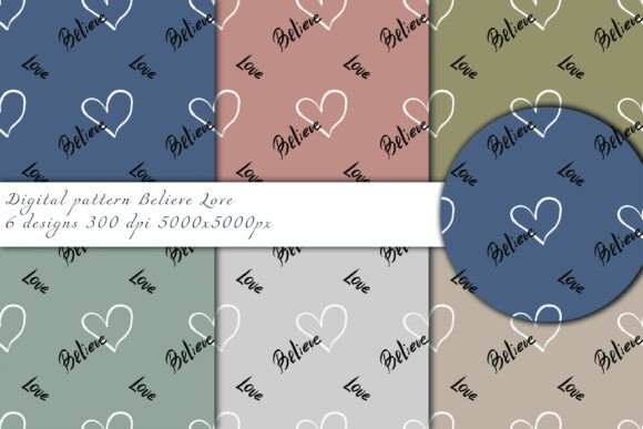Believe Love: A Versatile Seamless Pattern Collection