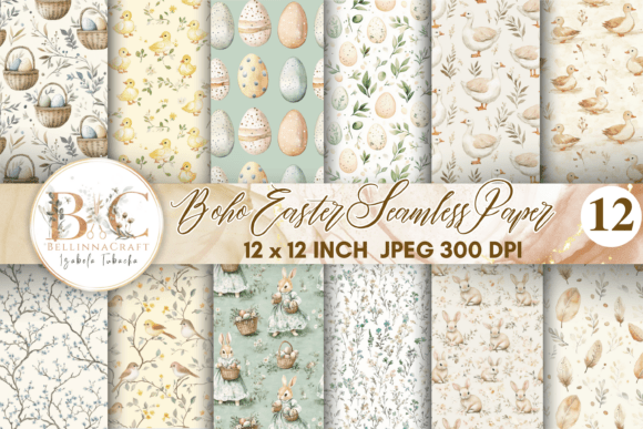 Boho Easter Seamless Digital Paper: A Creative Revolution in Festive Design