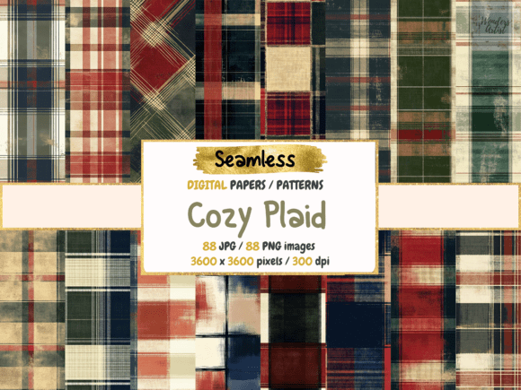 Cozy Plaid Seamless Digital Papers: A Must-Have for Creative Professionals and Seasonal Designers