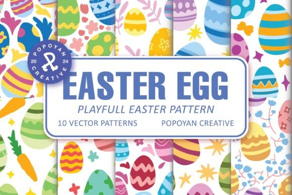 Easter Egg Playful Pattern: A Creative Design Collection
