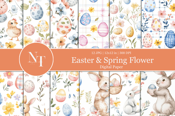 Easter Spring Flower Digital Paper: A Versatile Tool for Creative Celebrations