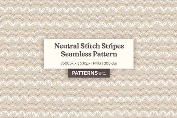 Embroidered Stitch Stripes Pattern