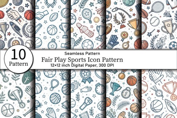 Fair Play Sports Icon Pattern: A Strategic Design Element for Creative and Professional Projects