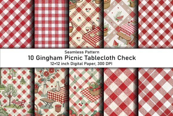 Gingham Picnic Tablecloth Check Pattern: Creative Uses and Ideas