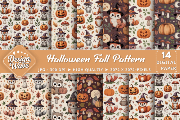 Halloween Fall Digital Pattern: A Versatile Resource for Creative Projects