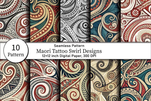 Maori Tattoo Swirl Designs Bring Authenticity to Creative Projects