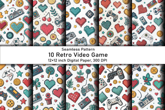 Retro Video Game Digital Papers: A Nostalgic Design Tool
