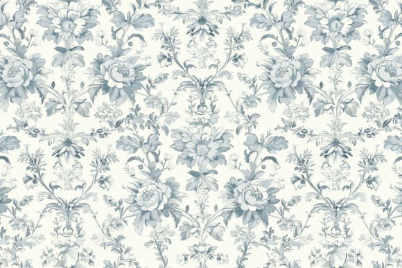 Toile De Jouy Peonies Flowers Pattern.12: A Timeless Design for Modern Creatives